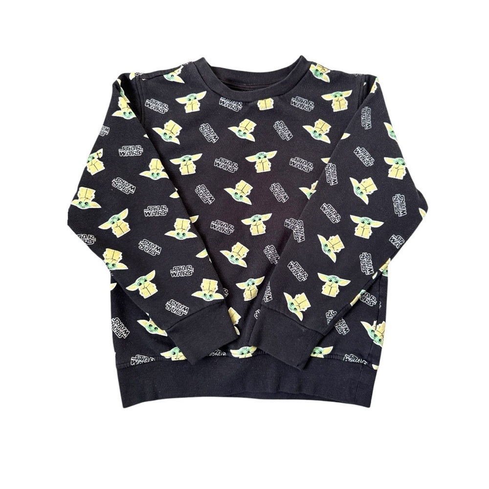 Star Wars Black Sweatshirt with Grogu/Yoda